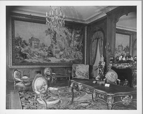 Northeast corner of the library of the Huntington residence