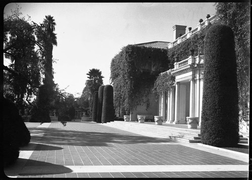 South terrace of the Huntington residence