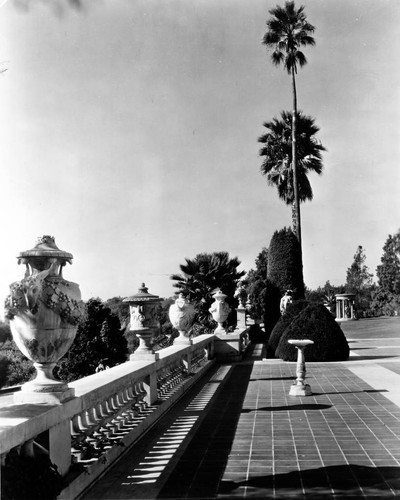 South terrace of the Huntington residence