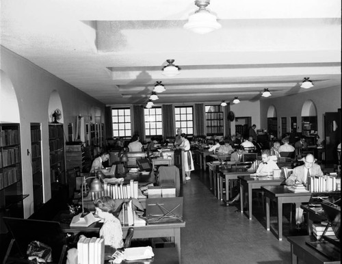 Ahmanson reading room, 1949