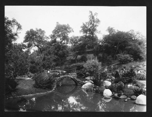 North section of the Japanese garden, circa 1913