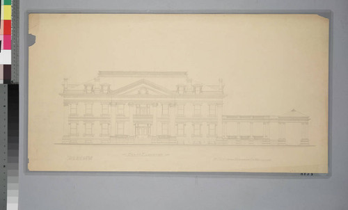 Proposed Huntington residence front elevation