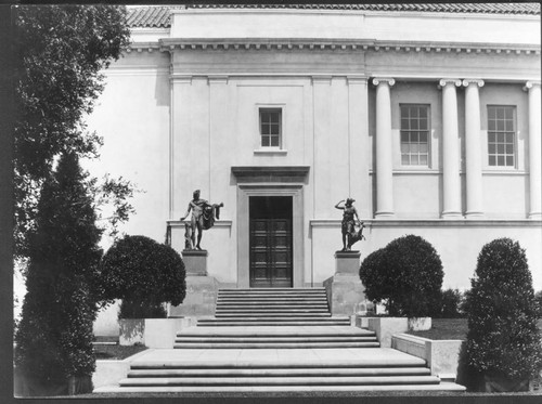 Library building, west entrance, 1922