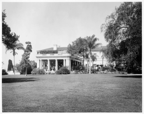 Huntington residence from the east, circa 1920