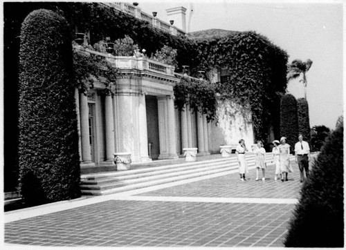 South terrace of the Huntington residence