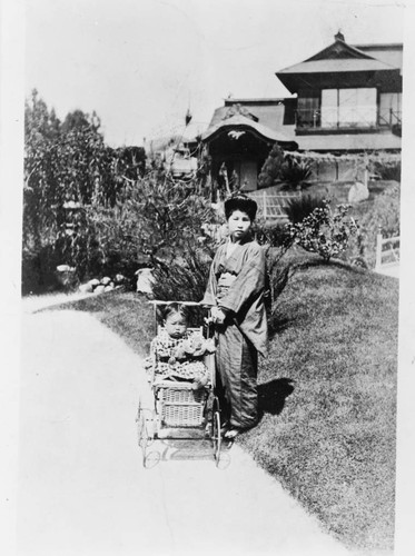 Marsh Japanese tea garden house, circa 1910