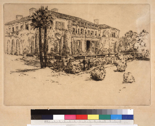 Huntington residence from the southwest