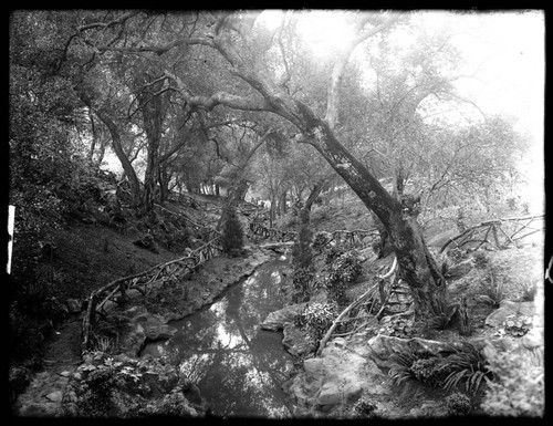 West canyon of the Japanese garden, circa 1908