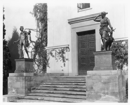 Library building, west entrance