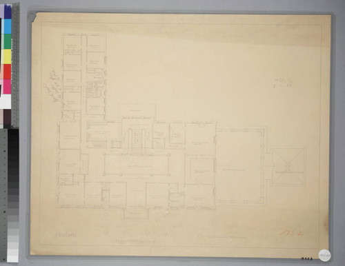 Proposed Huntington residence second floor plan, June 12 1905