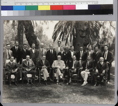 Huntington library staff, July 1924