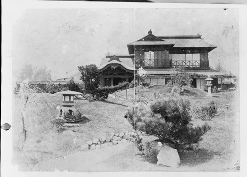 Marsh Japanese tea garden house, circa 1910