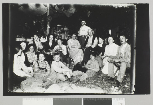 Edward Biron Payne and group at Camp Reverie