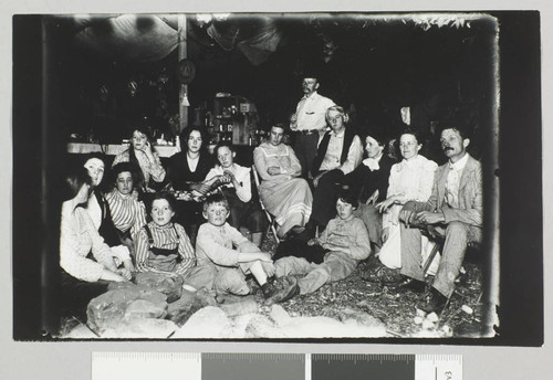 Edward Biron Payne and group at Camp Reverie