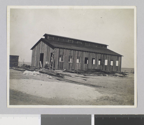 Barn under construction