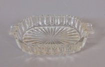 Pressed glass ashtray