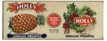 Holly Brand Crushed Hawaiian Pineapple label