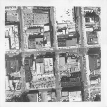 Aerial photograph of Santa Clara Street at San Pedro Street