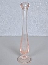 Pink glass bud vase