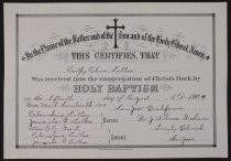 Dorothy Salas baptismal certificate
