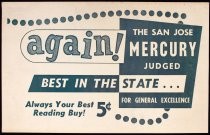 Advertisement for San Jose Mercury newspaper