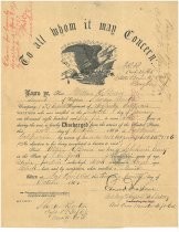 Discharge Certificate, William H. Brown