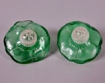 Glass flower salt & pepper shakers