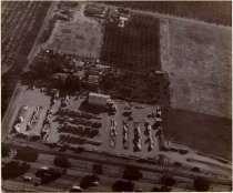 Aerial view of McElroy Lumber yard