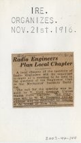Radio Engineers Plan Local Chapter