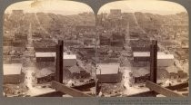 "Fairmount Hotel and Nob Hill, west from Ferry Building Tower"