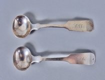 Two salt spoons