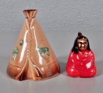 Native American salt & pepper shakers