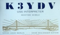 QSL Card from K3YDV to W6SH