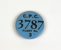 Badge from California Packing Company Plant 3