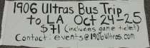 1906 Ultras Bus Trip banner