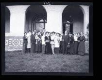 Student group portrait outdoors