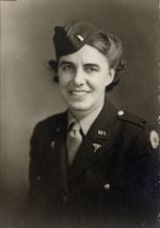 Portrait of Kristena Nelson, wearing U.S. Army Medical Corps uniform