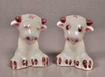 White cows salt & pepper shakers