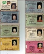 Bertha Lopez employment cards