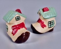 Shoe houses salt & pepper shakers