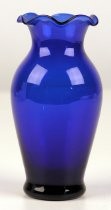 Cobalt blue glass vase