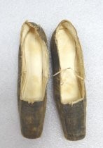 Silk wedding slippers