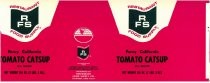RFS Fancy California Tomato Catsup label