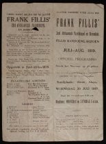 Frank Fillis' Zuid Afrikaansch Paardenspel en Dierentuin program, July-August 1919