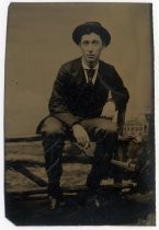 Portrait of young man with cigarette