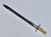 Steel rapier with brass handle