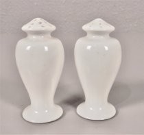 White salt & pepper shakers