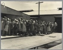 Cutters lined up to get cutting equipment