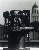 Varian original klystron with Hoover Tower in background