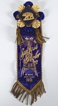 Native Sons of the Golden West ribbon/pin